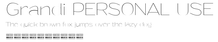 Grandi PERSONAL USE Preview