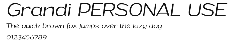 Grandi PERSONAL USE Preview