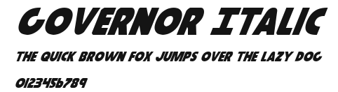 Governor Italic Preview