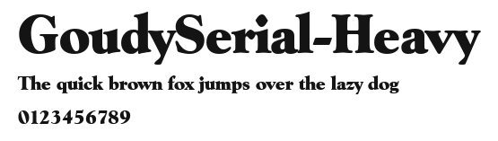 GoudySerial-Heavy Preview
