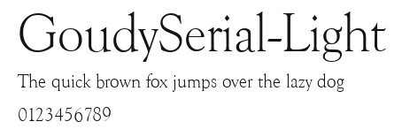 GoudySerial-Light Preview