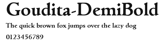 Goudita-DemiBold Preview