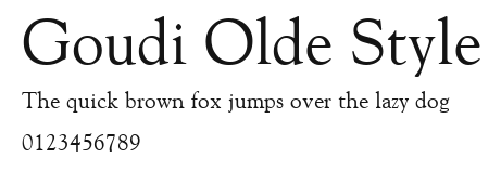 Goudi Olde Style Preview