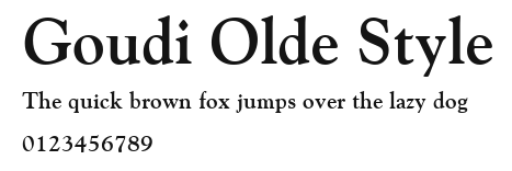 Goudi Olde Style Preview