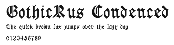 GothicRus Condenced Preview