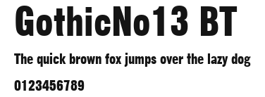 GothicNo13 BT Preview