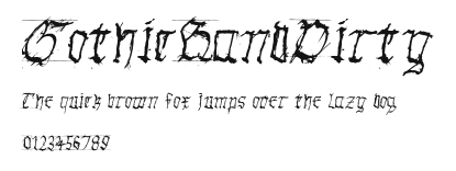 GothicHandDirty Preview