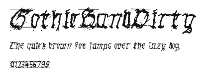 GothicHandDirty Preview