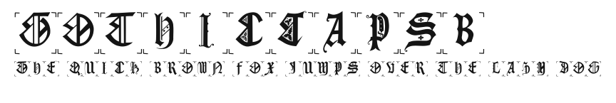 GothicCapsB Preview