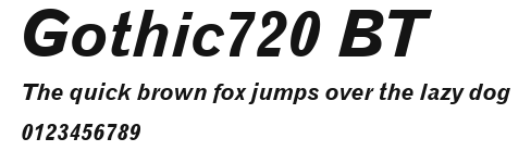 Gothic720 BT Preview