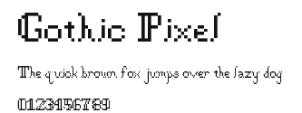 Gothic Pixel Preview