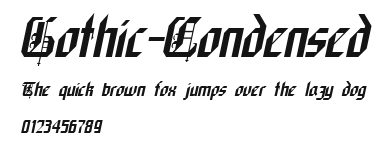 Gothic-Condensed Preview