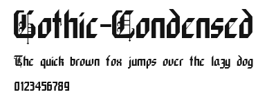 Gothic-Condensed Preview