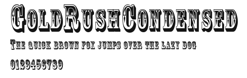 GoldRushCondensed Preview