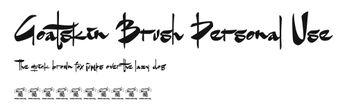 Goatskin Brush Personal Use Preview