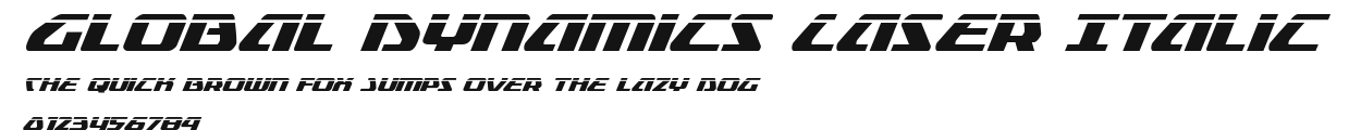 Global Dynamics Laser Italic Preview