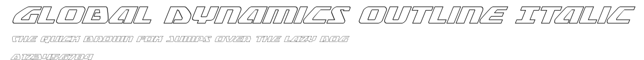 Global Dynamics Outline Italic Preview
