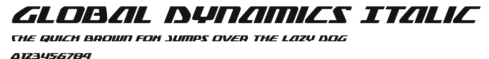 Global Dynamics Italic Preview