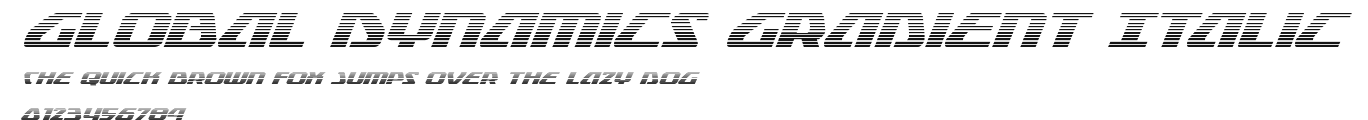 Global Dynamics Gradient Italic Preview