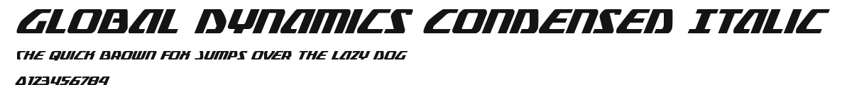 Global Dynamics Condensed Italic Preview