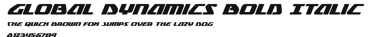 Global Dynamics Bold Italic Preview