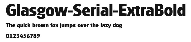 Glasgow-Serial-ExtraBold Preview