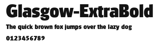 Glasgow-ExtraBold Preview