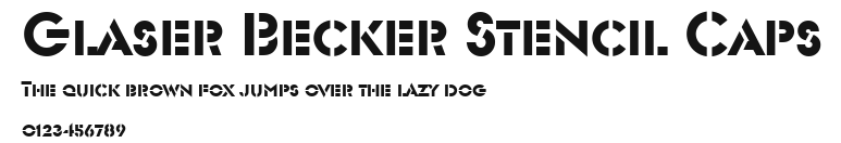 Glaser Becker Stencil Caps Preview