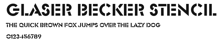 Glaser Becker Stencil Preview