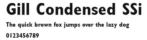Gill Condensed SSi Preview