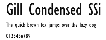 Gill Condensed SSi Preview