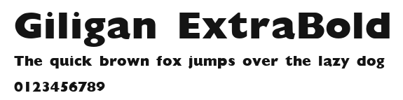 Giligan ExtraBold Preview