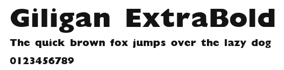 Giligan ExtraBold Preview