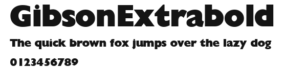 GibsonExtrabold Preview