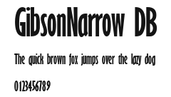 GibsonNarrow DB Preview