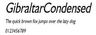 GibraltarCondensed Preview