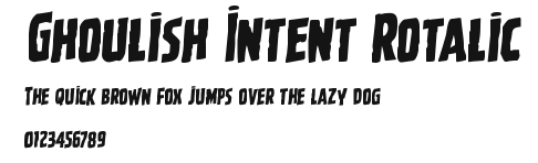 Ghoulish Intent Rotalic Preview