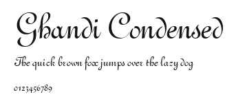 Ghandi Condensed Preview