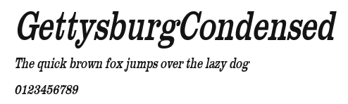 GettysburgCondensed Preview