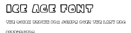 ice age font Preview