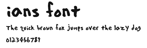 ians font Preview