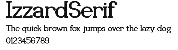 IzzardSerif Preview