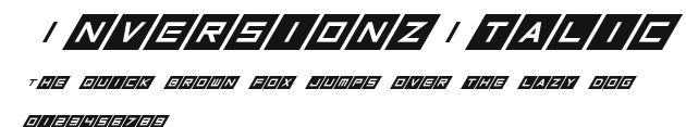 InversionzItalic Preview