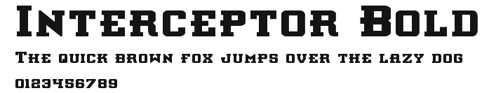 Interceptor Bold Preview