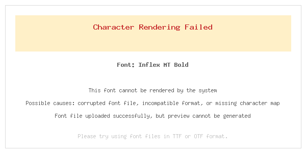 Inflex MT Bold Preview