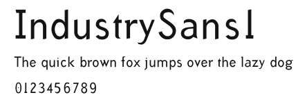 IndustrySans1 Preview