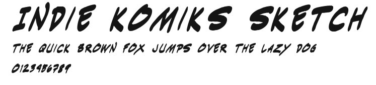 Indie Komiks Sketch Preview