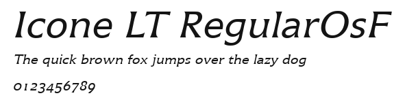 Icone LT RegularOsF Preview
