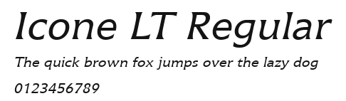 Icone LT Regular Preview