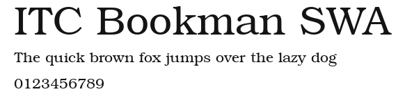 ITC Bookman SWA Preview